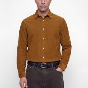 Ανδρικό κοτλέ πουκάμισο Field καφέ – JACK & JONES