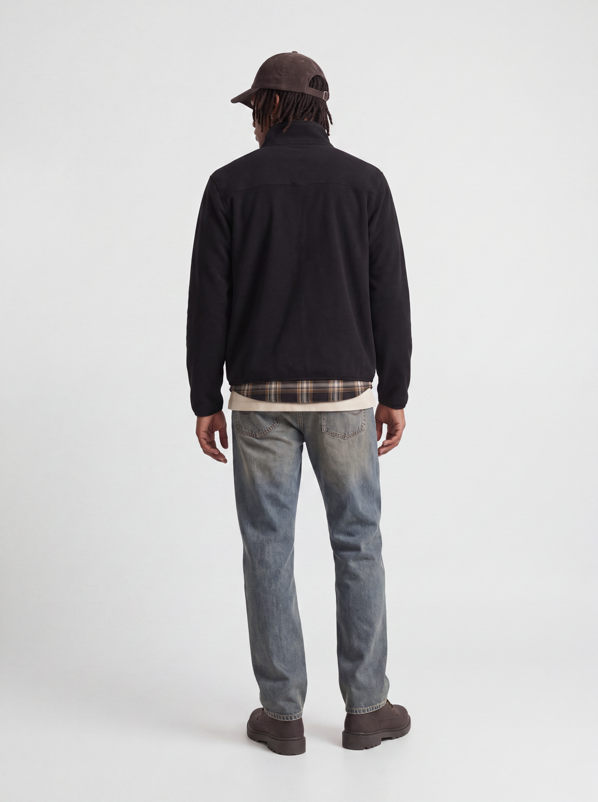 Ανδρικό fleece μπουφάν Lupo μαύρο – JACK & JONES