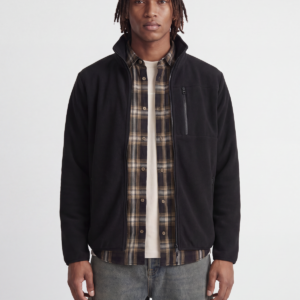Ανδρικό fleece μπουφάν Lupo μαύρο – JACK & JONES