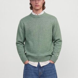 Ανδρικό πλεκτό πουλόβερ Norrebro πράσινο – JACK & JONES