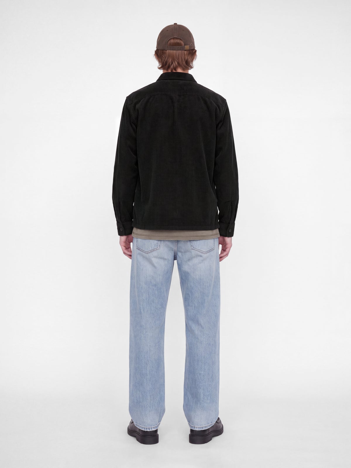 Ανδρικό κοτλέ overshirt Oliver μπλε σκούρο – JACK & JONES