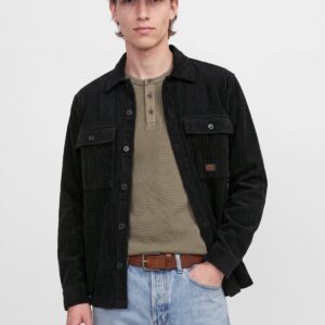 Ανδρικό κοτλέ overshirt Oliver μπλε σκούρο – JACK & JONES