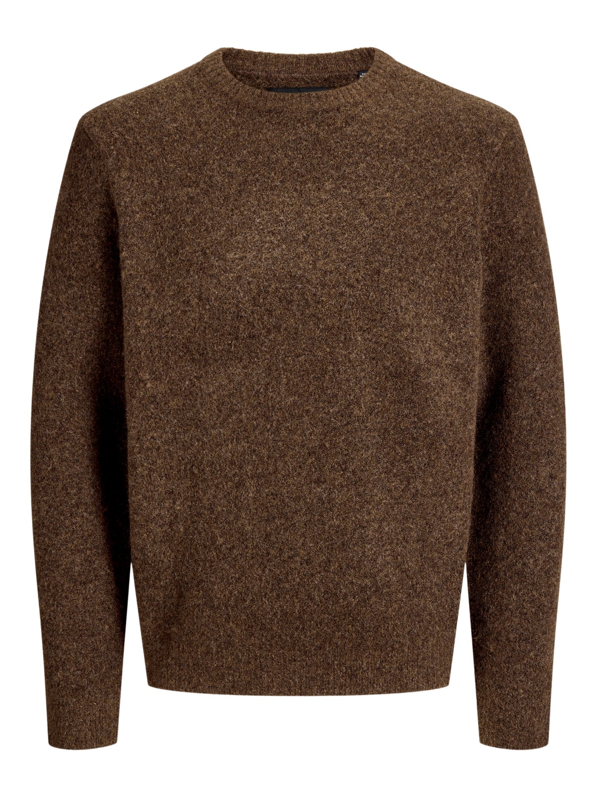 Ανδρικό πλεκτό πουλόβερ Simon καφέ – JACK & JONES