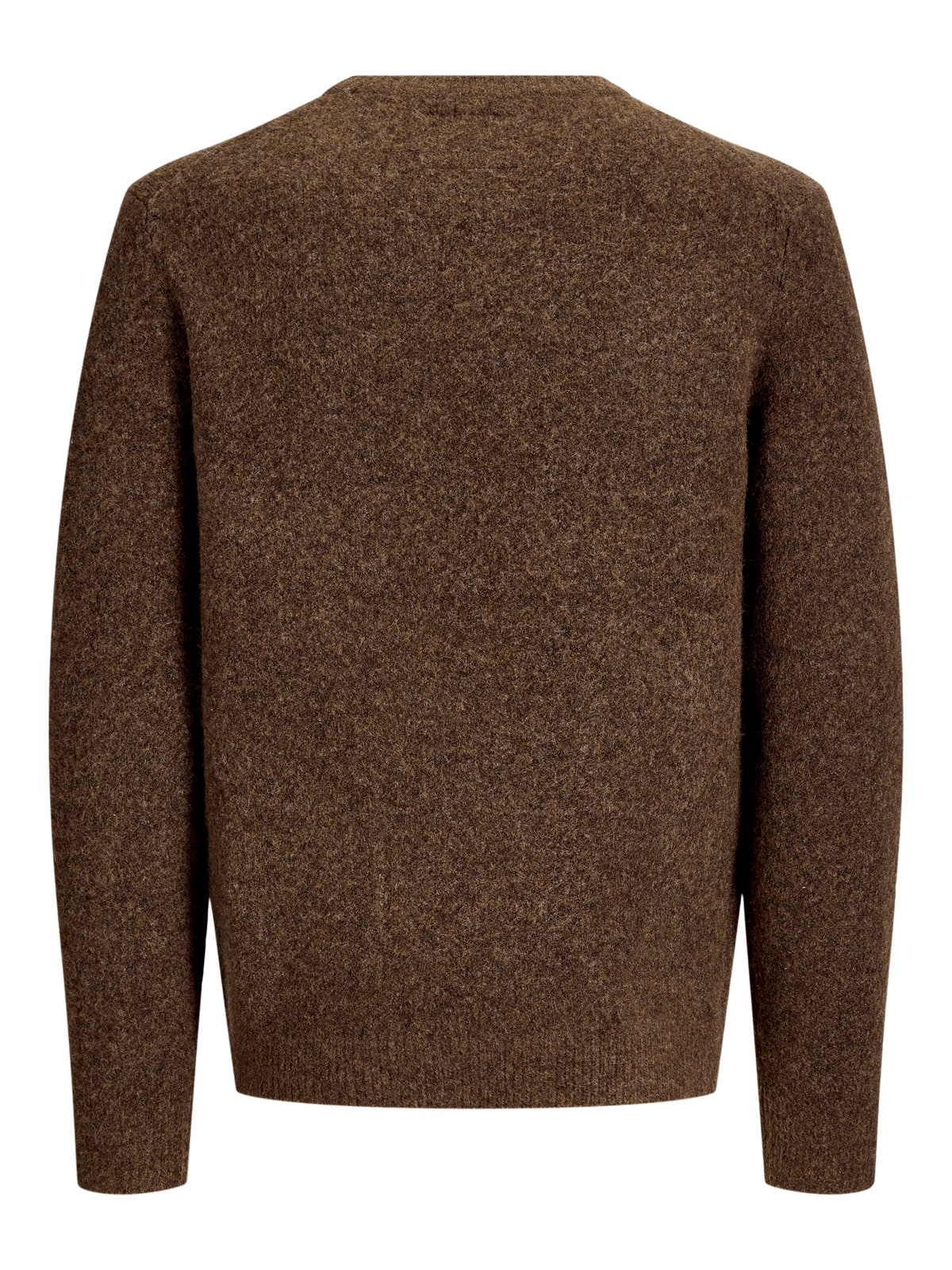Ανδρικό πλεκτό πουλόβερ Simon καφέ – JACK & JONES