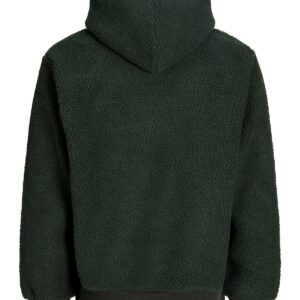 Ανδρικό φούτερ teddy με κουκούλα Soho πράσινο – JACK & JONES