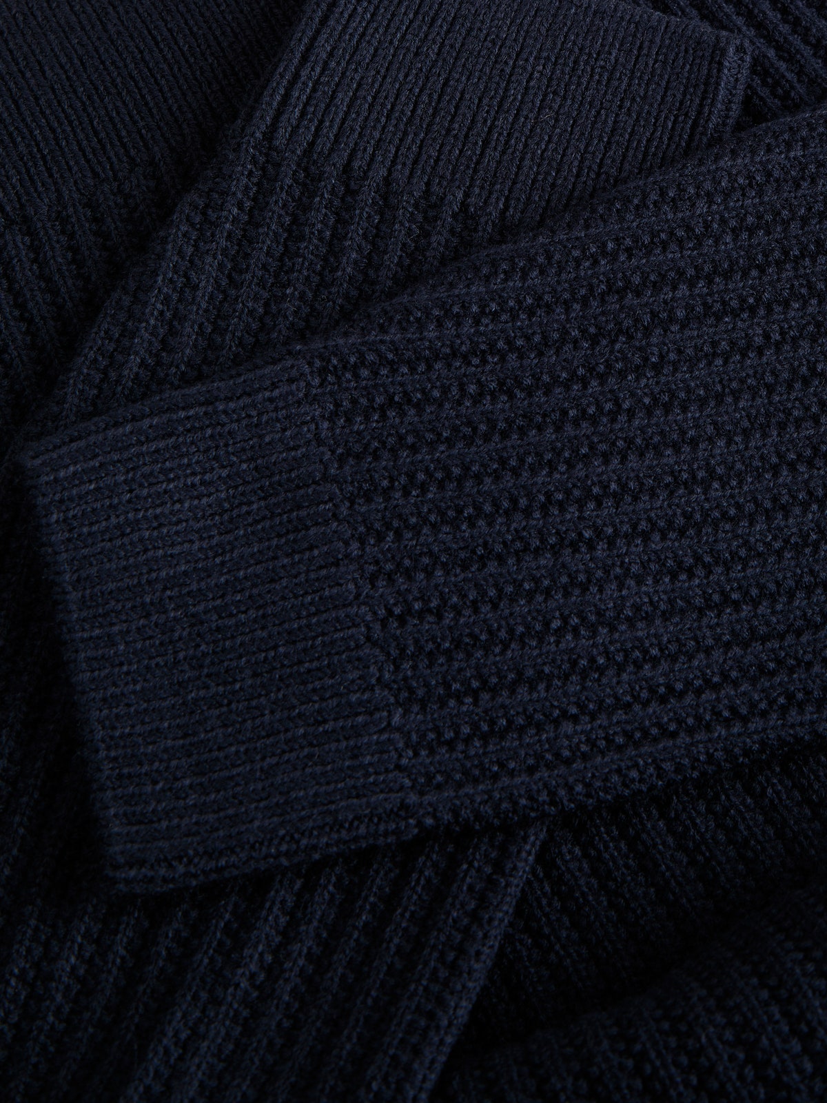 Ανδρική πλεκτή πόλο μπλούζα Sage μπλε σκούρο – JACK & JONES