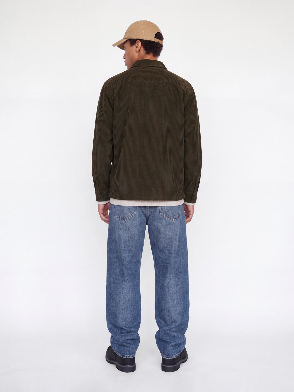 Ανδρικό κοτλέ overshirt Oliver λαδί – JACK & JONES