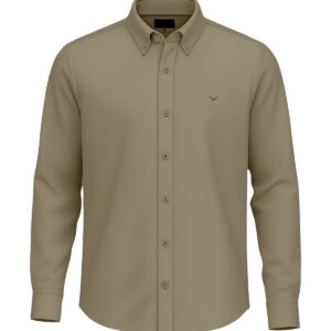 Ανδρικό πουκάμισο Oxford dyed λαδί – BOSTON