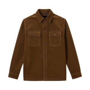 Ανδρικό overshirt σουέντ smart καφέ – BOSTON